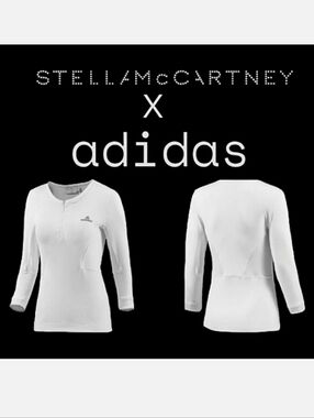 Adidas X Stella McCartney Limited Edition Wimbledon 15' Long Sleeve ¼-Zip Top Sm